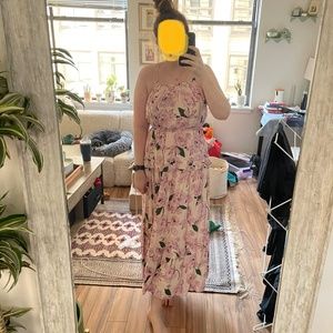 Lost + Wander Hawaiian Rose Floral Halter Dress